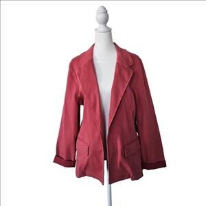 Liverpool Los Angeles Coral Open Front Casual Blazer Size XL